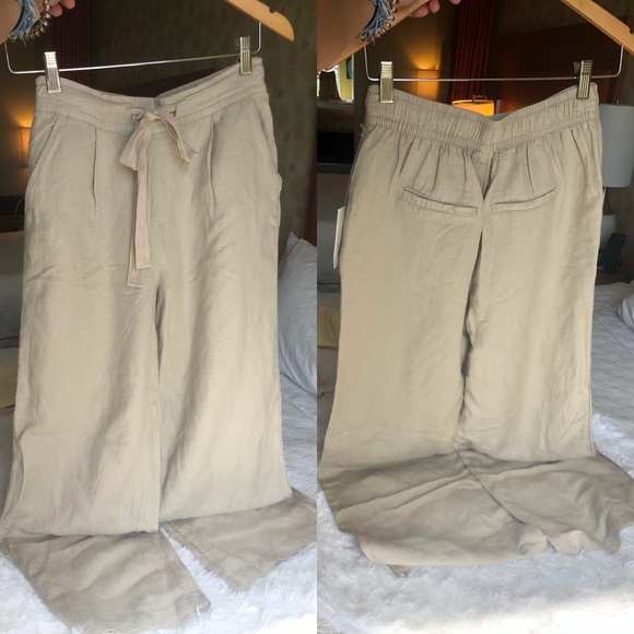 🔴SOLD🔴A New Day Tan Wide Leg Pull-On Pants - Picture 2 of 15